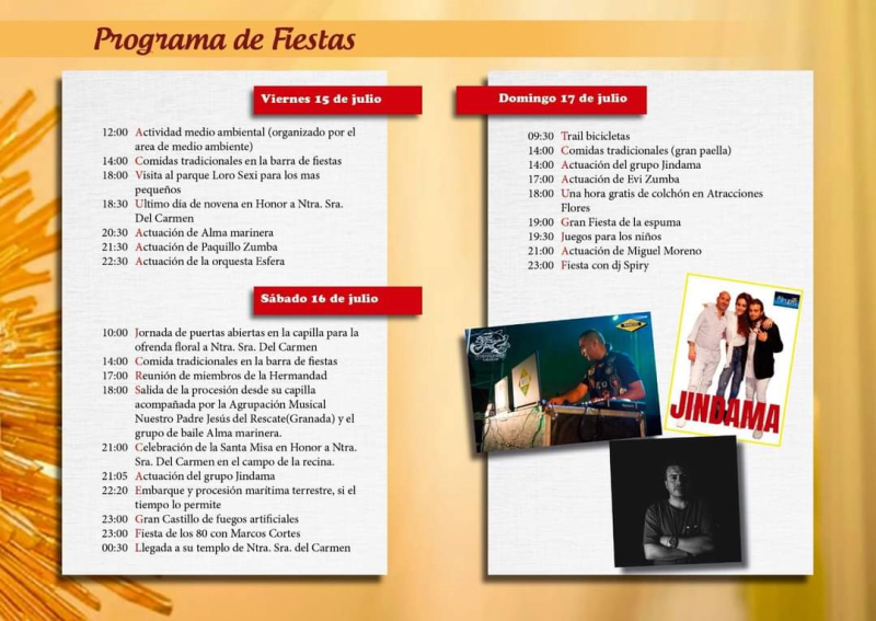 Programa Virgen Del Carmen 2022